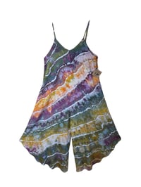 Image 2 of M Woven Wide-Leg Jumpsuit with Pockets in Appalachian Sunset Geode Ice Dye