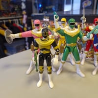Image 8 of Power Rangers Zeo Action Figures Complete Set of 6 Bandai Vintage