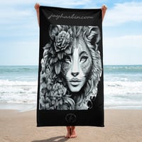 Image 1 of Towel Black and White Lion Women