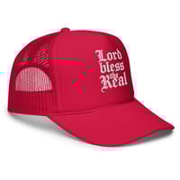Image 6 of Trubledera Lord Bless The Real Foam trucker hat