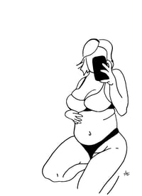 Mirror Selfie Art Print 