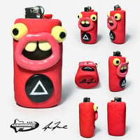 Image 1 of Squid Guard 1 Of 1 Clay Lighter Case