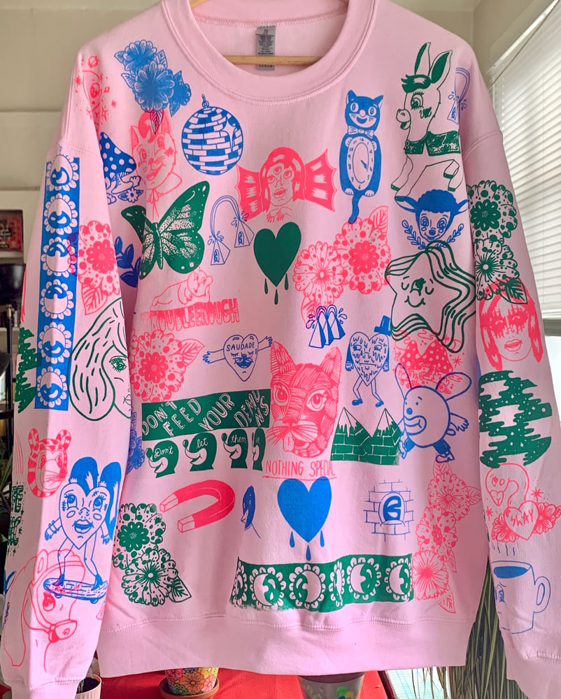 Image of Pink Lemonade (Large Crewneck Sweatshirt)