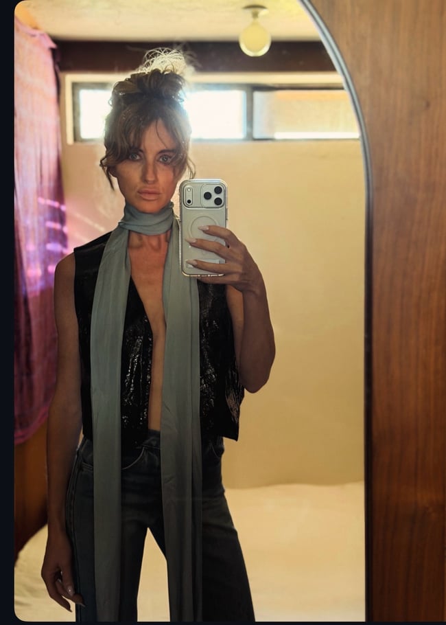 Edwardian silk tassel extra long scarf