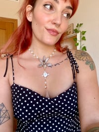 Image 4 of 🦪🤍La Perla🤍🦪 Necklace | Quartz & Mother of Pearl 