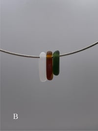 Image 2 of Sterling Silver Sea Glass Choker 