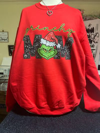 Grinchy Mom Red sweater 