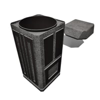 Image 2 of Utica New York Trash Can