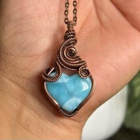 Image 2 of Plump Larimar Heart 💙🌊