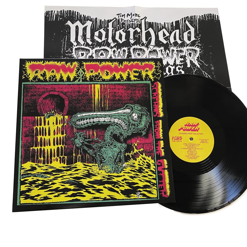 RAW POWER "Screams from the gutter" ( LP gatefold, Black ) 