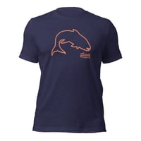 Image 1 of Goose Creek Co Trout Outline Rainbow Unisex t-shirt