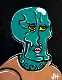 Handsome Squid Canvas