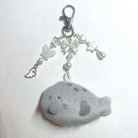 Image 1 of sea creature plush keychains