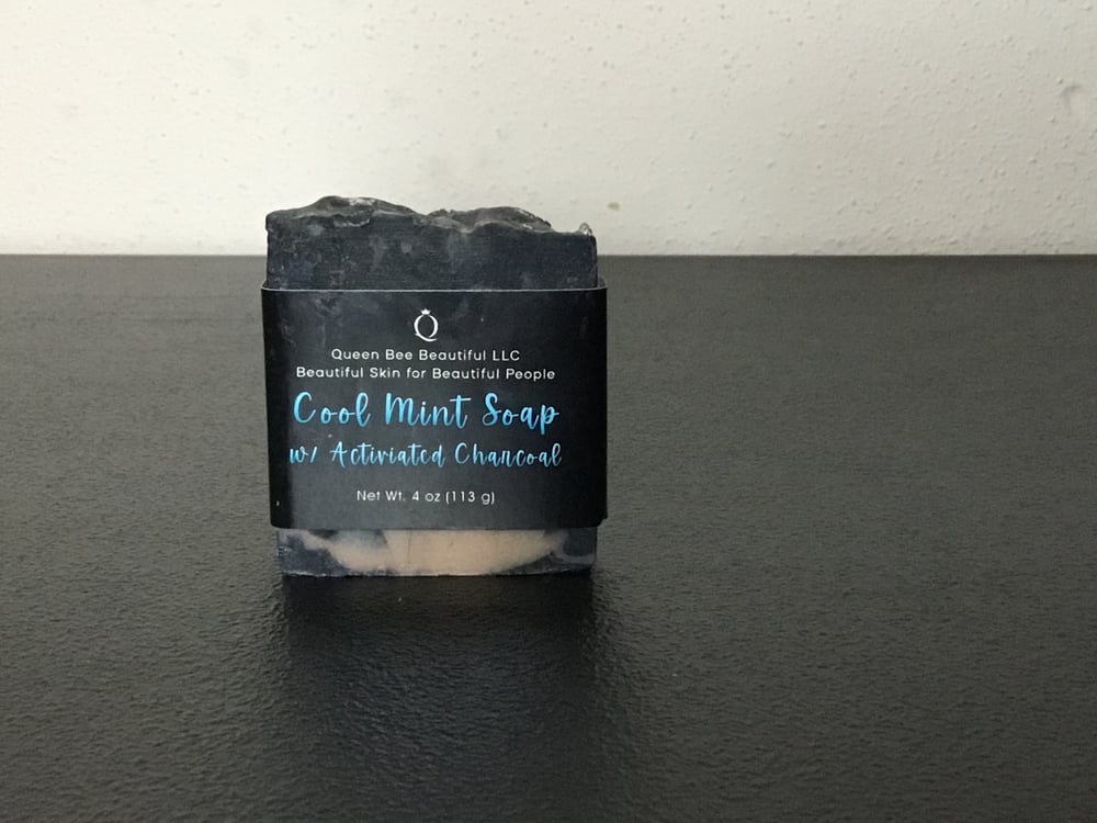Image of Cool Mint Soap w/Activated Charcoal