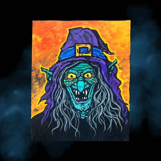 Image of "Psych Witch" acrylic PAINTING 8" x 10"