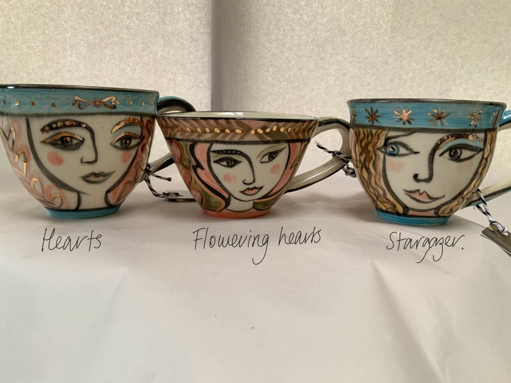 Image of Fairytale cups with gold lustre 