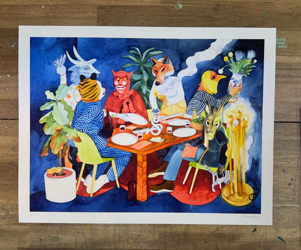 Image of “The First Supper” Print Proof 