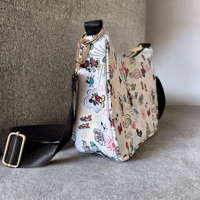 Image 2 of Designer Girlie Collection | Doodles Crossbody Purse 