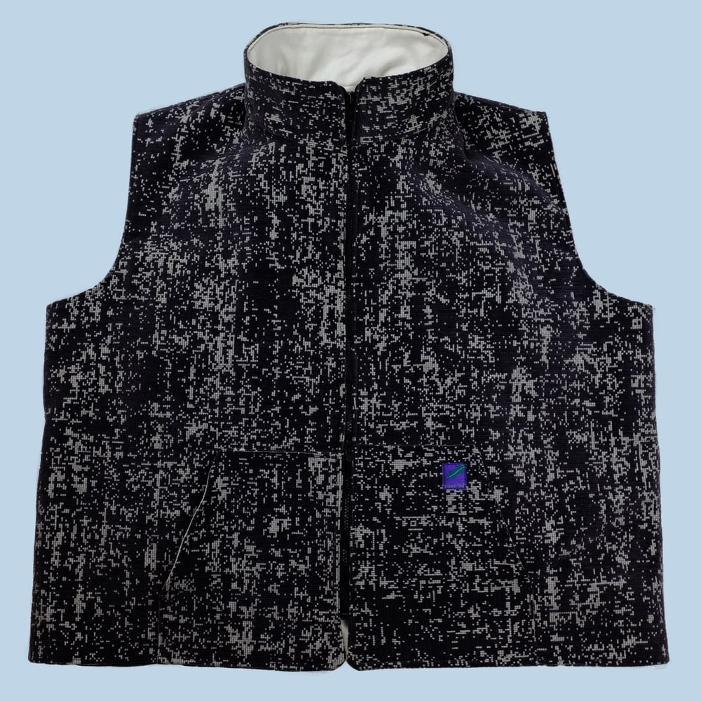 Image of BLACK AND WHITE LIZARD VEST