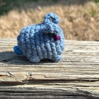 Image 4 of Crochet Bunny Rabbit Blue