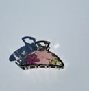 Image 1 of Half moon mini claw clip (silver)