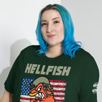 Image 5 of Hellfish Flag & Logo Short sleeve t-shirt