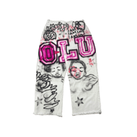 Image 2 of OLU 24’ 1/1 UNIVERSITY PANTS ‘WHITE’