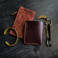 Image 2 of DOUBLESHOT CARD HOLDER V1 - OXBLOOD
