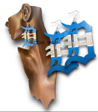 Image 1 of Detroit Lions Football Earrings