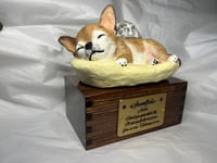 Image 2 of Custom Engraved Chihuahua Pet Urn Handpainted To Your Photos