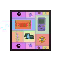 Image 7 of Y2K patch work Framed poster 