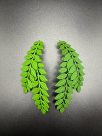 Image 4 of Extra Large Leaf Earrings 
