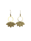 LATTE LOTUS EARRINGS