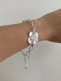 Image 3 of pink petals bracelet