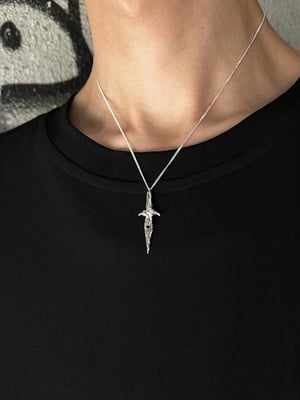 Image of LOKI PATERA - Vorpal Blade Necklace (Black Sapphire)