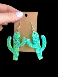 Image 3 of Jumbo Cactus Earrings