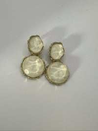 Image 2 of Marble gem earring 