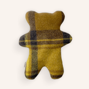 Image of Wheatpack Teddy Bear - Dark Brown & Yellow