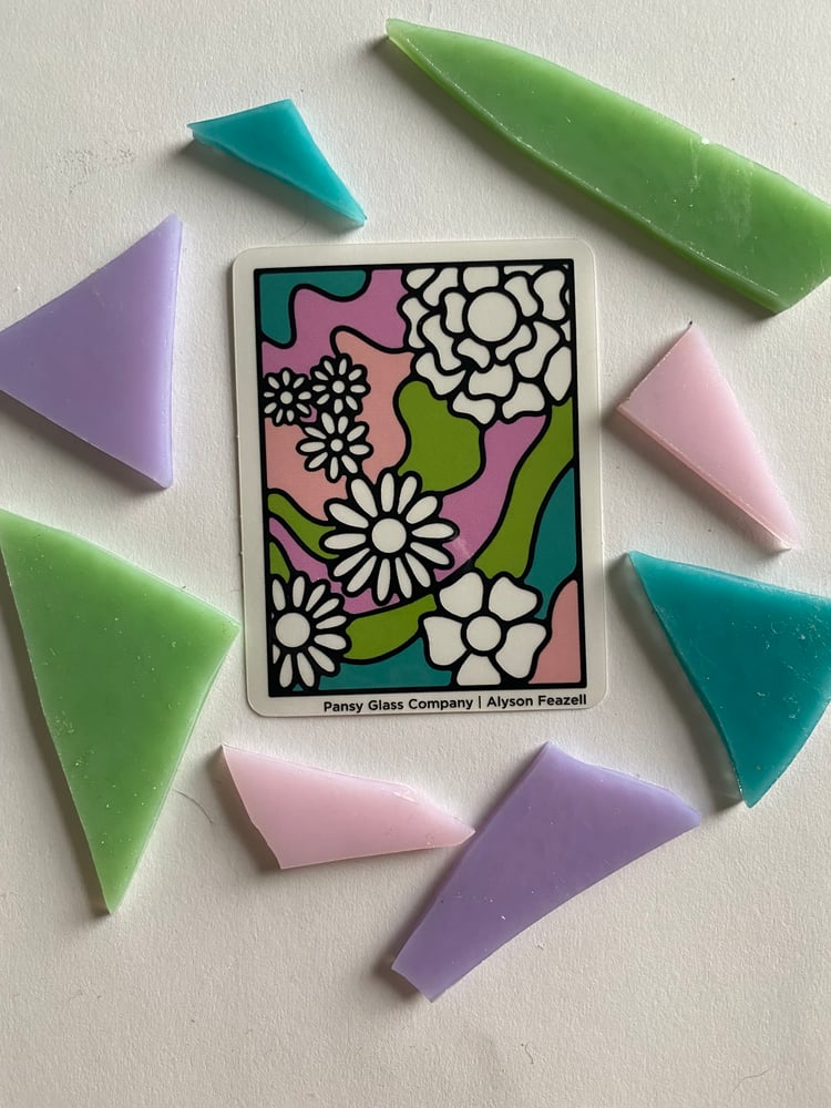 Image of Flower Panel Sticker