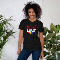 Image 1 of Black Love Rainbow Tee