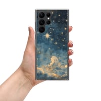 Image 13 of Celestial Night Sky Stars and Clouds Painting Clear Case for Samsung®