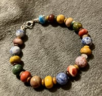 Image 4 of Australian Mookaite, Snowflake Sodalite, Ocean Jasper and K2 Stone - Size 7.5
