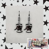 'Fight Me' Raccoon Earrings