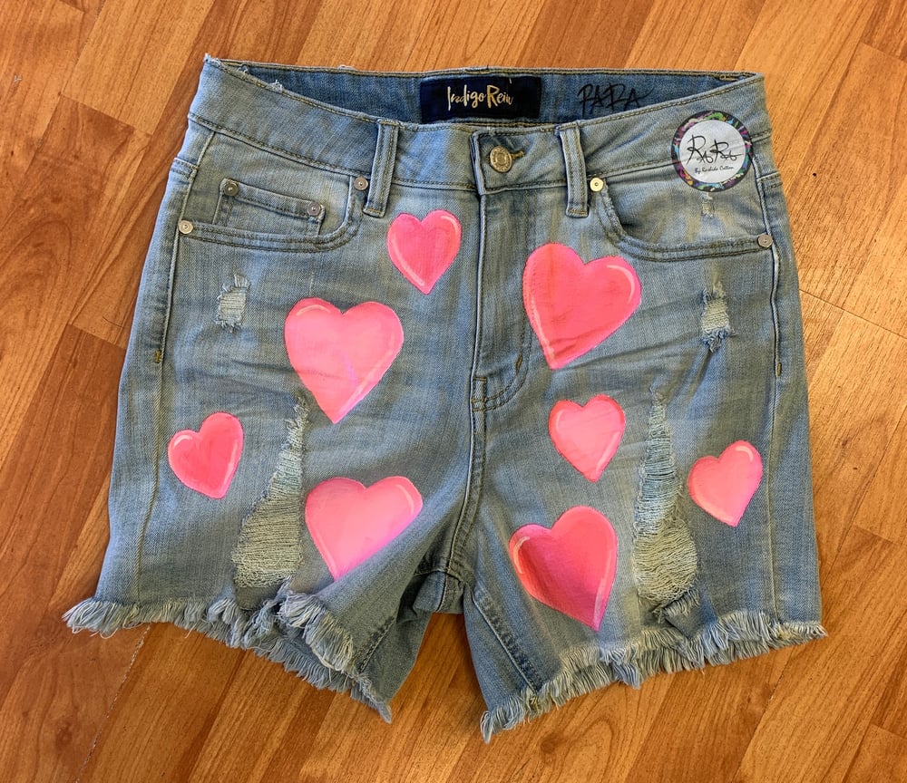 Image of Pink Heart Shorts 