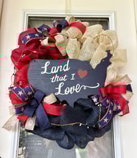 Image 1 of Rustic Patriotic Wreath