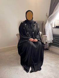 Image 3 of A’ishah kaftan abaya - black 