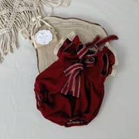 Image 2 of Boho photoshooting girls bodysuit | Giuseppina romper 12 months | burgundy | photography clothing