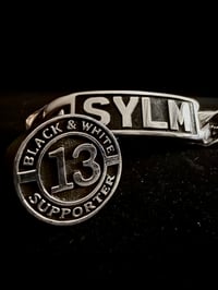 Image 3 of BLACK AND WHITE SUPPORTER 13 RING