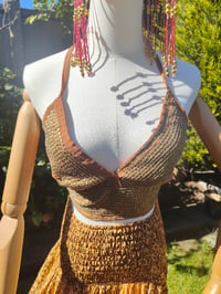 Image 2 of Bralette halter neck top -Milk choc