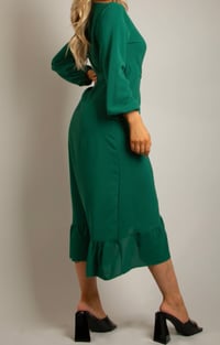 Image 4 of “The Gabriella Dress” IN GREEN